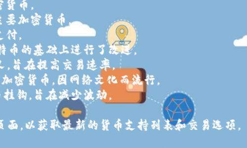 Tokenim 是一个数字货币交易平台，支持多种虚拟货币的交易。以下是一些可能支持的货币种类（具体支持的货币可能会随时间变化而变化）：

1. **比特币（BTC）** - 最早也是最知名的加密货币。
2. **以太坊（ETH）** - 提供智能合约功能的主要加密货币。
3. **瑞波币（XRP）** - 主要用于国际汇款和支付。
4. **莱特币（LTC）** - 被称为“数字银”，在比特币的基础上进行了改进。
5. **比特币现金（BCH）** - 比特币的一个分叉，旨在提高交易速率。
6. **狗狗币（DOGE）** - 以其狗狗形象著称的加密货币，因网络文化而流行。
7. **稳定币（如 USDT、USDC）** - 与法定货币挂钩，旨在减少波动。

建议访问 Tokenim 的官方网站或其用户支持页面，以获取最新的货币支持列表和交易选项。